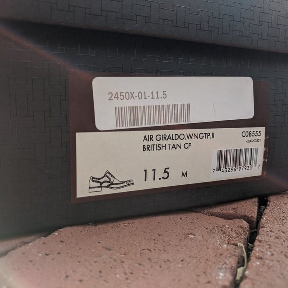COLE HAAN GIRALDO WNGTP II - BRITISH TAN CP - USED IN BOX WITH BAG - SIZE 11.5 M - Picture 15 of 16